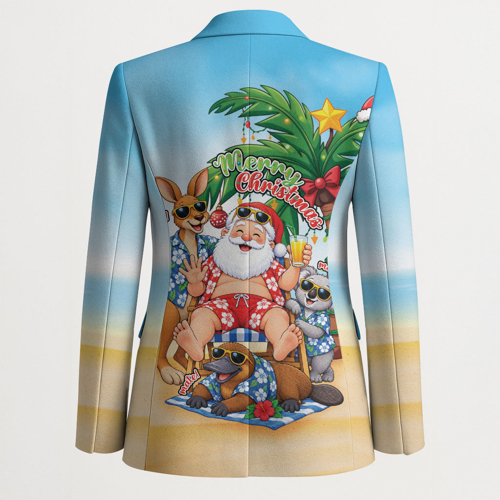 Aussie Christmas Blazer Santa Summer Vibes