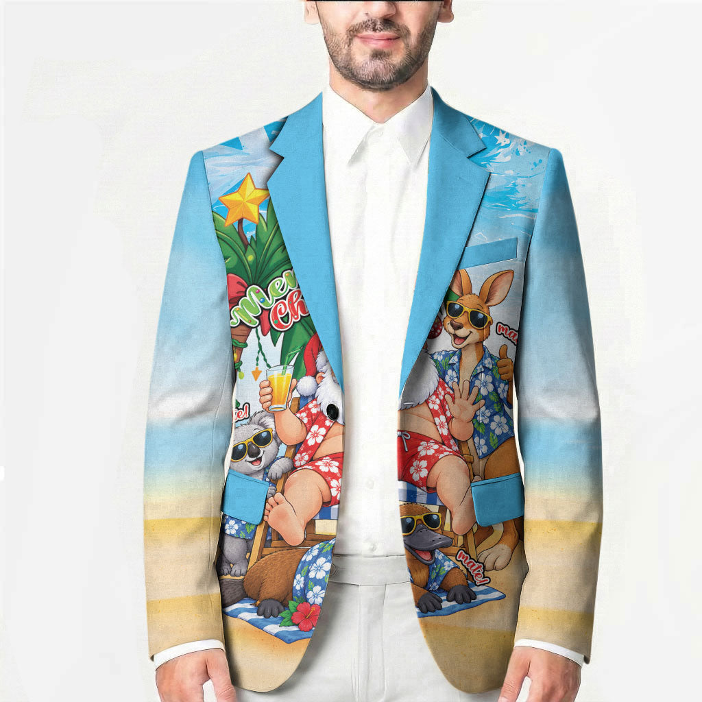 Aussie Christmas Blazer Santa Summer Vibes