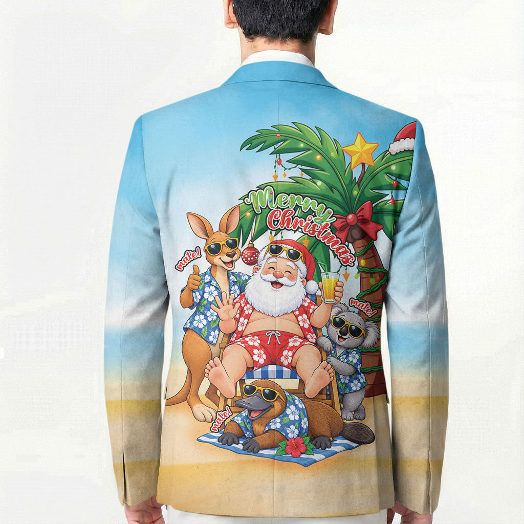 Aussie Christmas Blazer Santa Summer Vibes