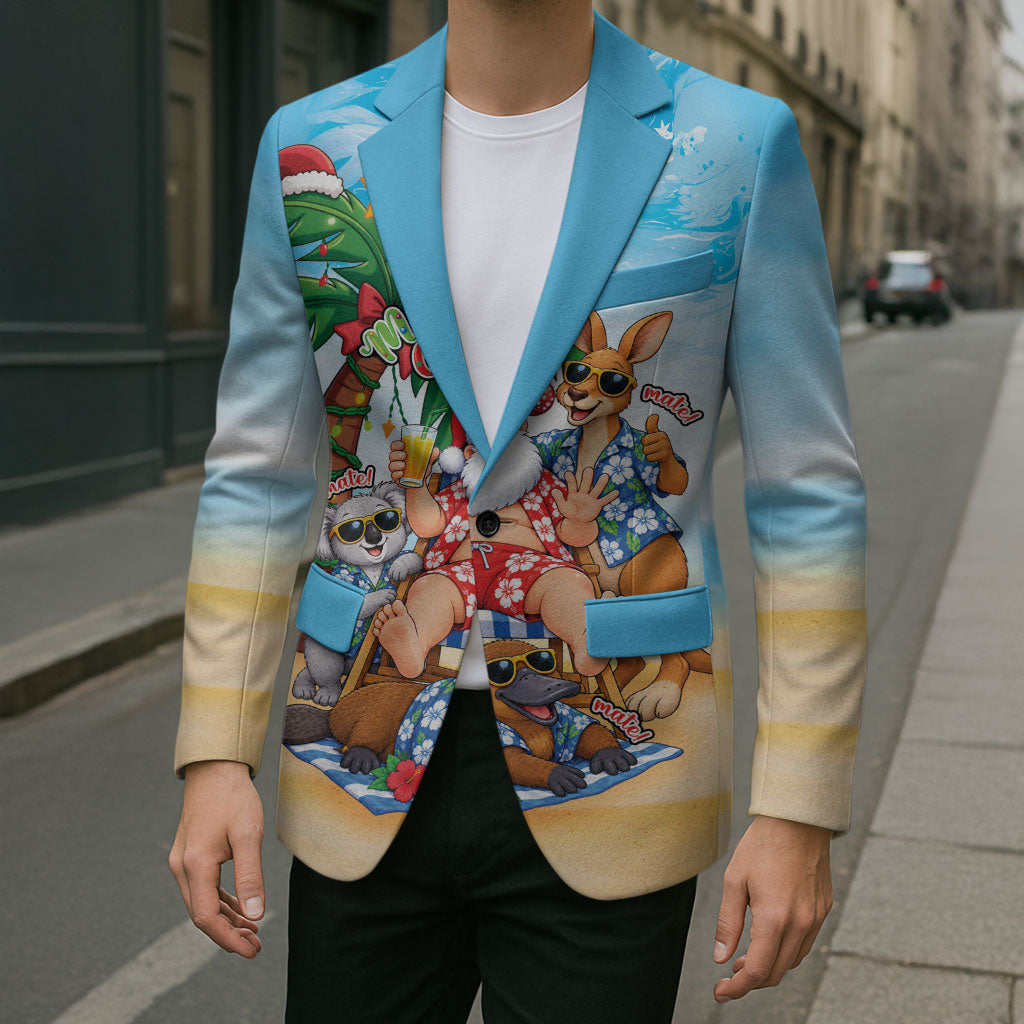 Aussie Christmas Blazer Santa Summer Vibes
