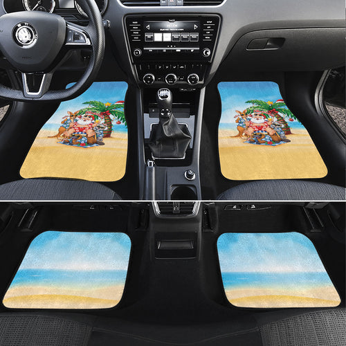 Aussie Christmas Car Mats Santa Summer Vibes