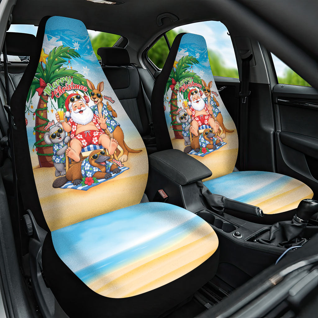 Aussie Christmas Car Seat Cover Santa Summer Vibes