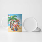 Aussie Christmas Ceramic Mug Santa Summer Vibes
