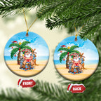 Aussie Christmas Ceramic Ornament Santa Summer Vibes