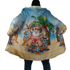 Aussie Christmas Cloak Santa Summer Vibes