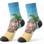 Aussie Christmas Crew Socks Santa Summer Vibes