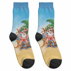 Aussie Christmas Crew Socks Santa Summer Vibes
