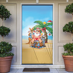 Aussie Christmas Door Cover Santa Summer Vibes