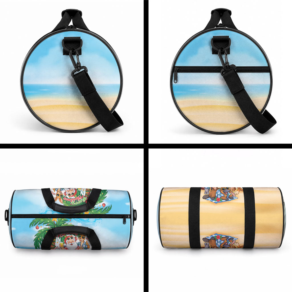 Aussie Christmas Duffle Bag Santa Summer Vibes