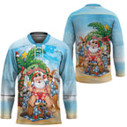 Aussie Christmas Hockey Jersey Santa Summer Vibes