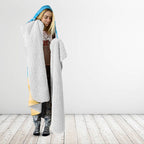 Aussie Christmas Hooded Blanket Santa Summer Vibes