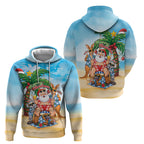 Aussie Christmas Hoodie Santa Summer Vibes