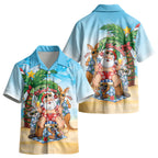 Aussie Christmas Kid Hawaiian Shirt Santa Summer Vibes