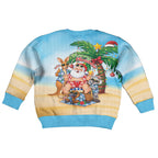 Aussie Christmas Kid Ugly Christmas Sweater Santa Summer Vibes