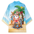 Aussie Christmas Kimono Santa Summer Vibes