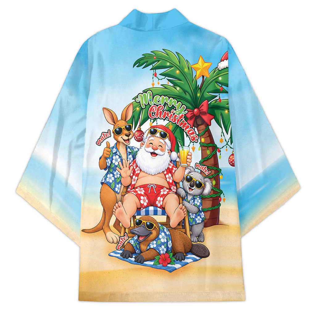 Aussie Christmas Kimono Santa Summer Vibes