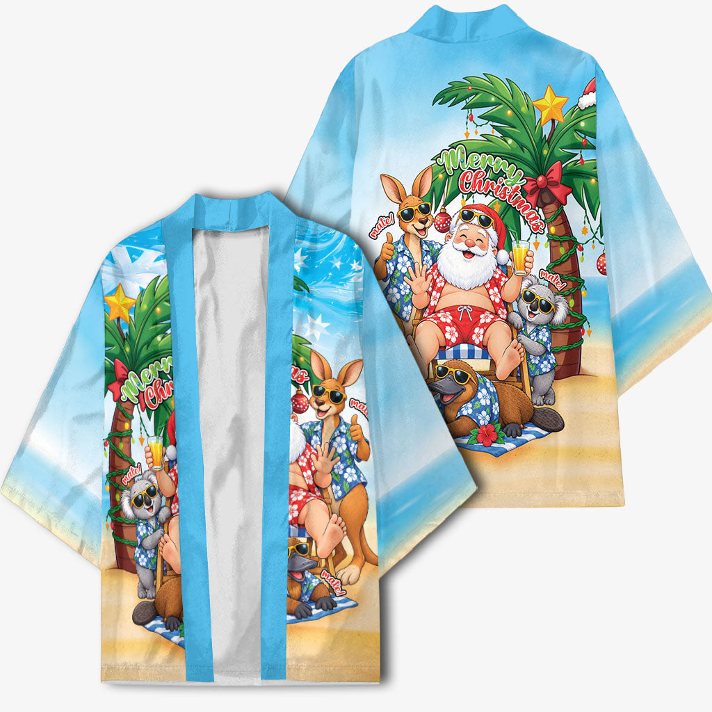 Aussie Christmas Kimono Santa Summer Vibes