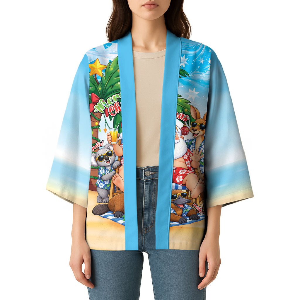 Aussie Christmas Kimono Santa Summer Vibes