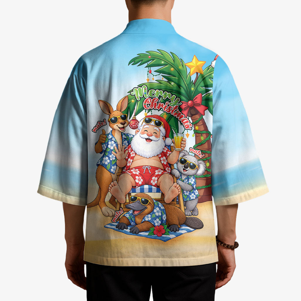 Aussie Christmas Kimono Santa Summer Vibes