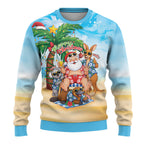 Aussie Christmas Ugly Christmas Sweater Santa Summer Vibes