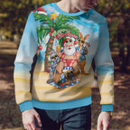 Aussie Christmas Ugly Christmas Sweater Santa Summer Vibes
