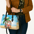 Aussie Christmas Leather Bag Santa Summer Vibes
