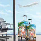 Aussie Christmas Luggage Cover Santa Summer Vibes