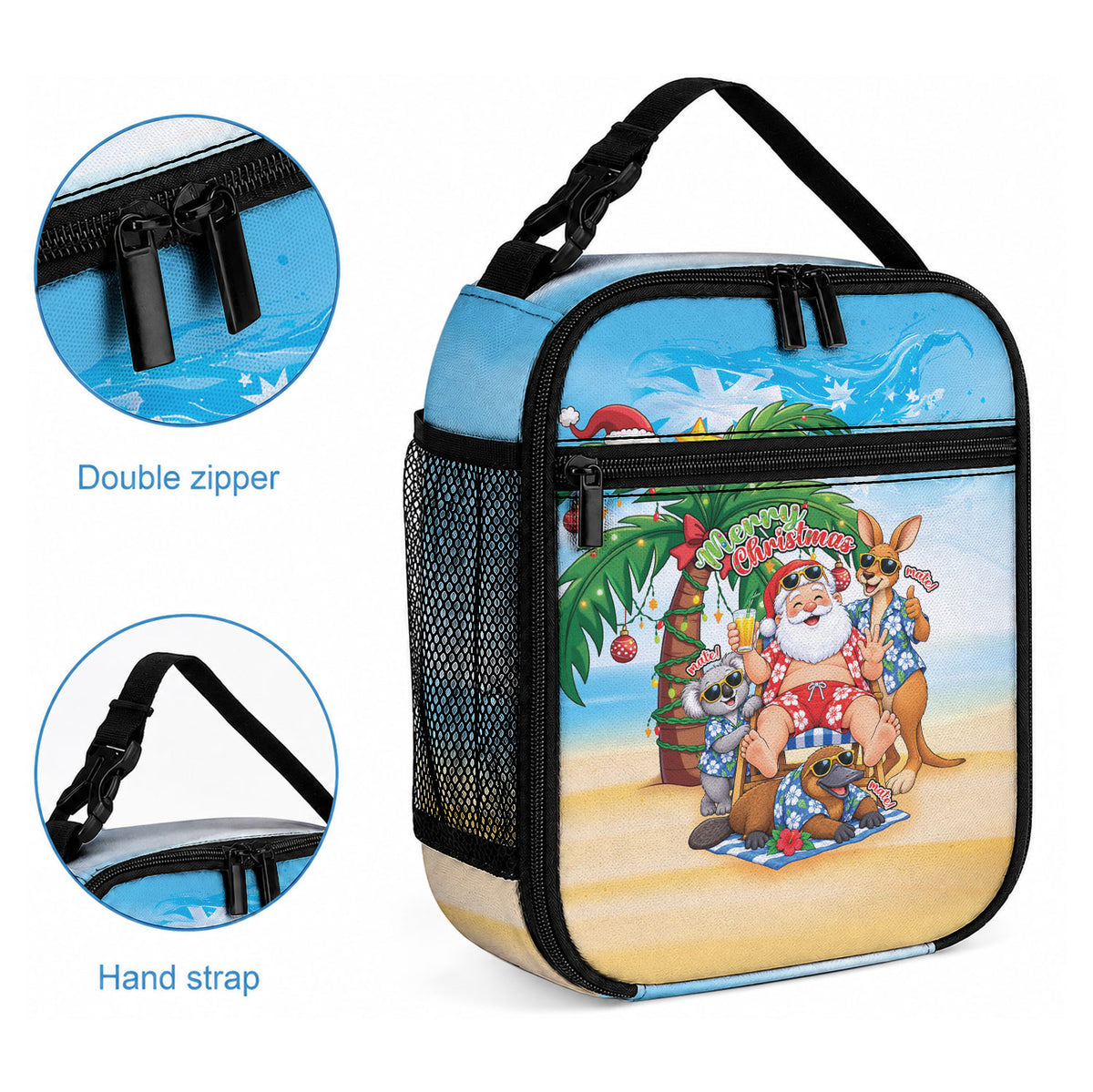 Aussie Christmas Lunch Bag Santa Summer Vibes