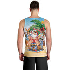 Aussie Christmas Men Tank Top Santa Summer Vibes