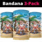 Aussie Christmas Neck Gaiter Santa Summer Vibes