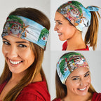 Aussie Christmas Neck Gaiter Santa Summer Vibes