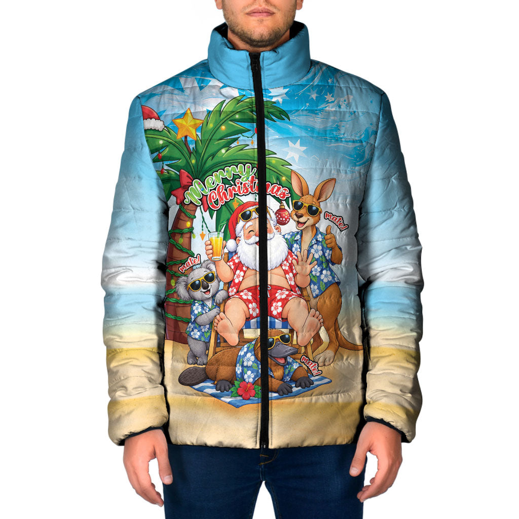 Aussie Christmas Padded Jacket Santa Summer Vibes