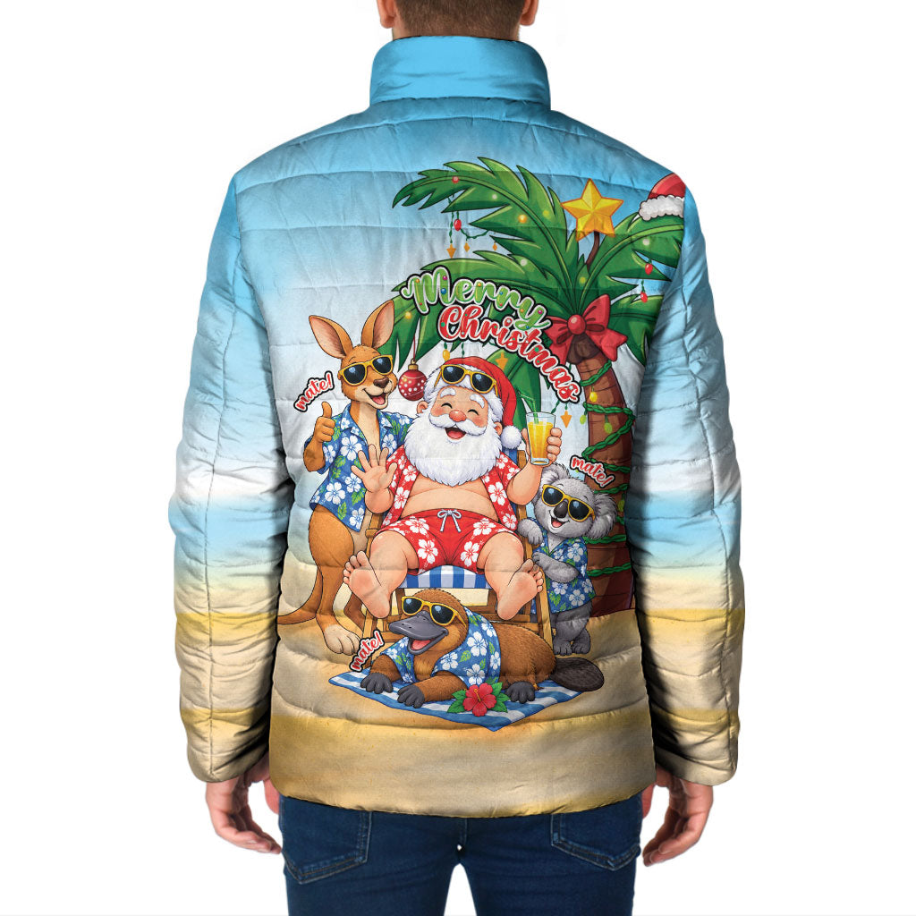 Aussie Christmas Padded Jacket Santa Summer Vibes