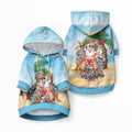Aussie Christmas Pet Hoodie Santa Summer Vibes