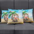 Aussie Christmas Pillow Cover Santa Summer Vibes