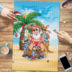 Aussie Christmas Puzzle Santa Summer Vibes