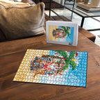 Aussie Christmas Puzzle Santa Summer Vibes