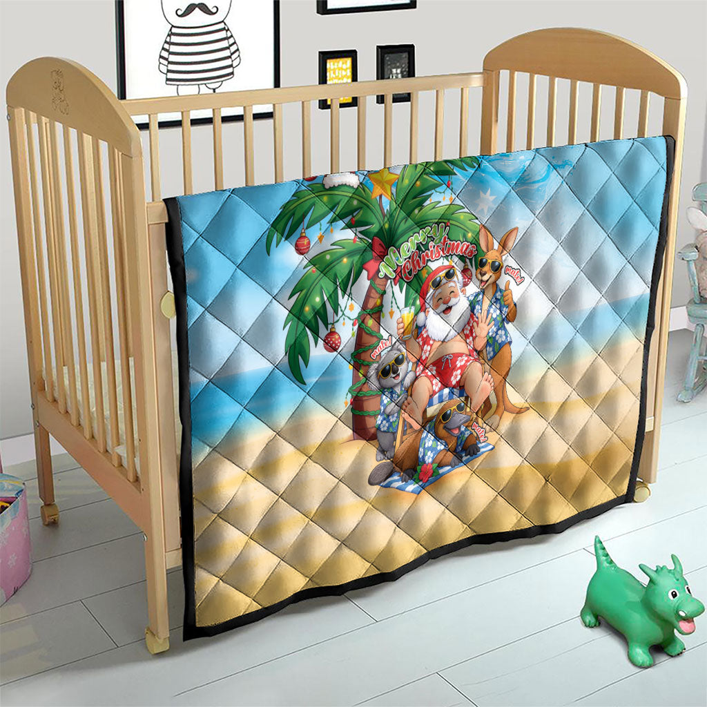 Aussie Christmas Quilt Santa Summer Vibes