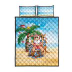 Aussie Christmas Quilt Bed Set Santa Summer Vibes