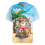 Aussie Christmas Rugby Jersey Santa Summer Vibes