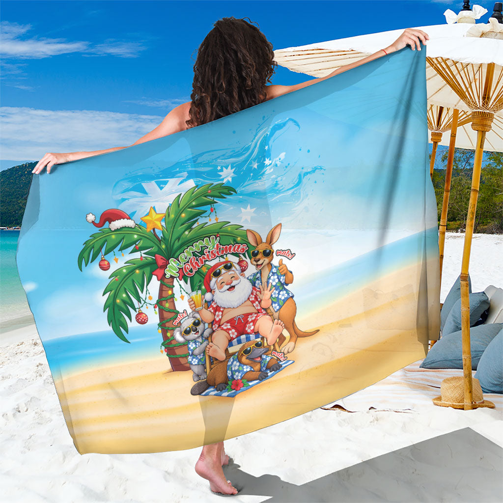 Aussie Christmas Sarong Santa Summer Vibes