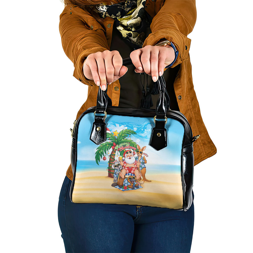 Aussie Christmas Shoulder Handbag Santa Summer Vibes