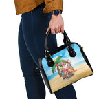 Aussie Christmas Shoulder Handbag Santa Summer Vibes