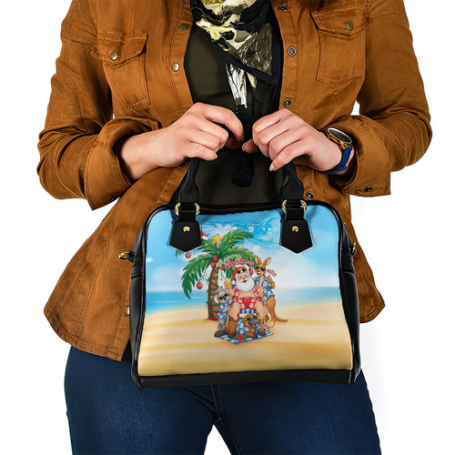 Aussie Christmas Shoulder Handbag Santa Summer Vibes