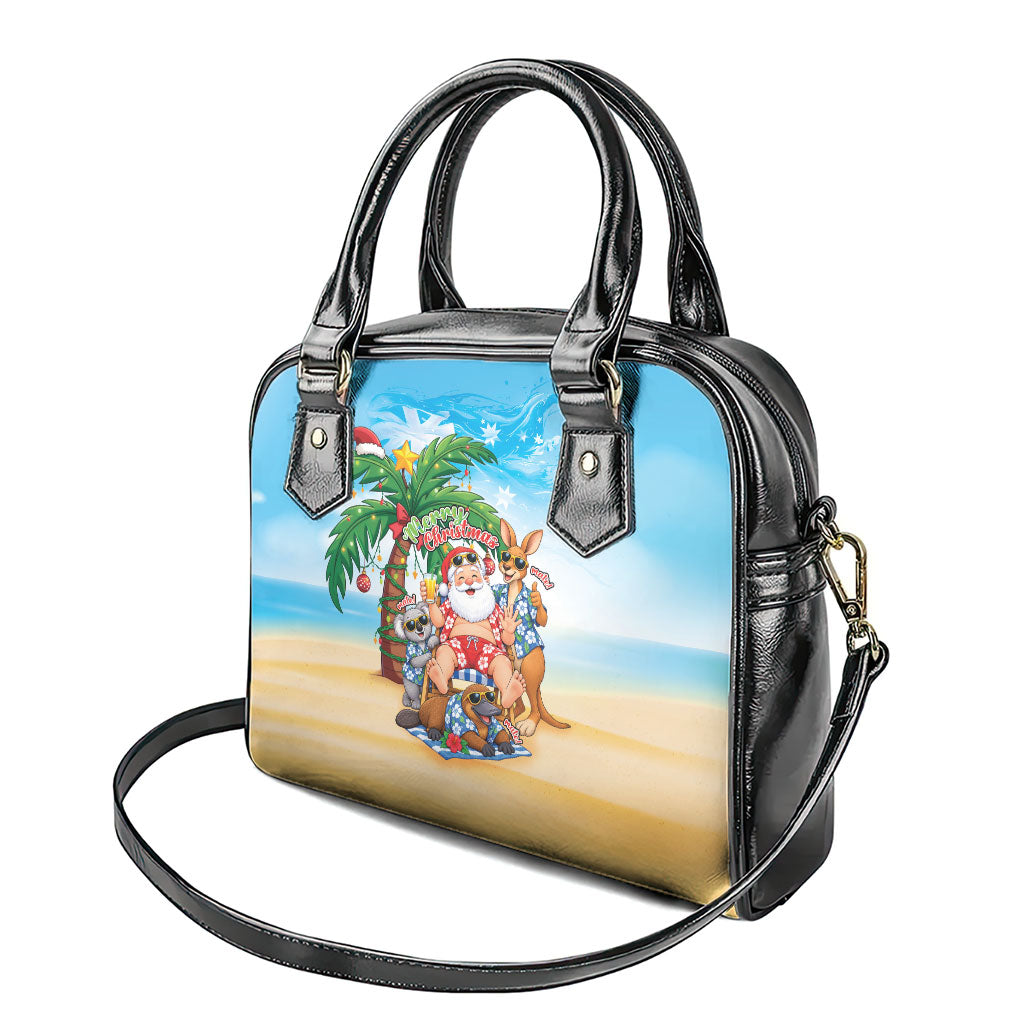 Aussie Christmas Shoulder Handbag Santa Summer Vibes