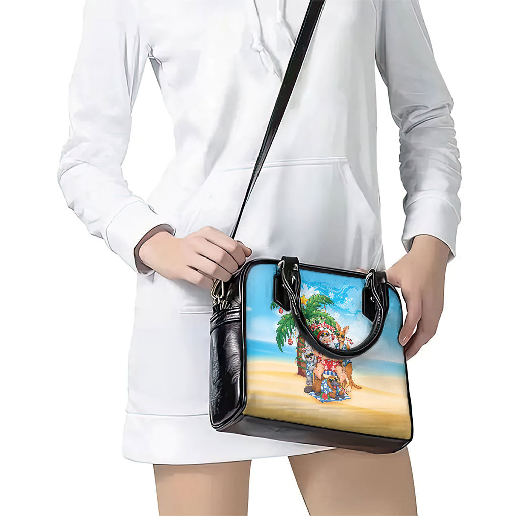Aussie Christmas Shoulder Handbag Santa Summer Vibes
