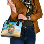 Aussie Christmas Shoulder Handbag Santa Summer Vibes
