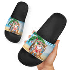 Aussie Christmas Slide Sandals Santa Summer Vibes