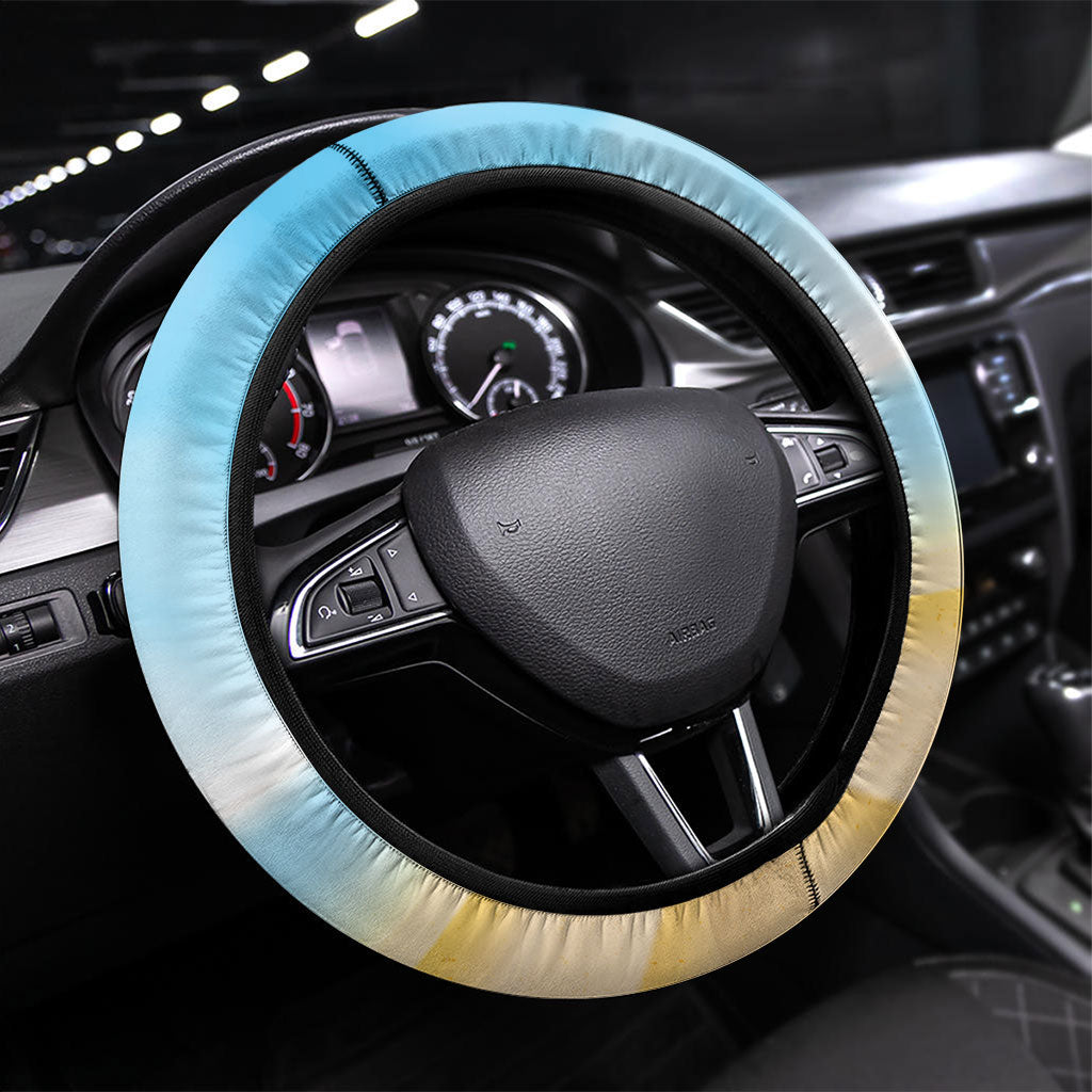 Aussie Christmas Steering Wheel Cover Santa Summer Vibes