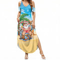 Aussie Christmas Summer Maxi Dress Santa Summer Vibes
